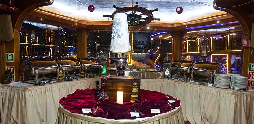 Marina Dhow Cruise Dubai Tour with Romantic Dinner & Entertainment