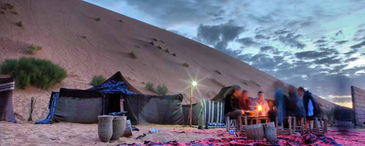 Jabel Jais - Tourist Enjoying Arabian Overnight Camping
