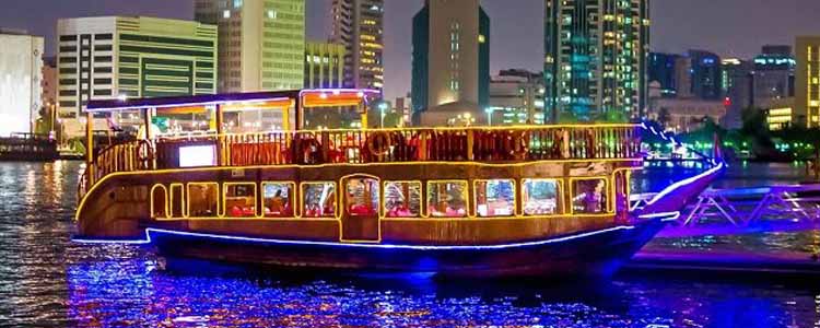 Dhow Cruise View at Dubai Marina