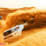 Dune Drive in a Open Arabian Desert