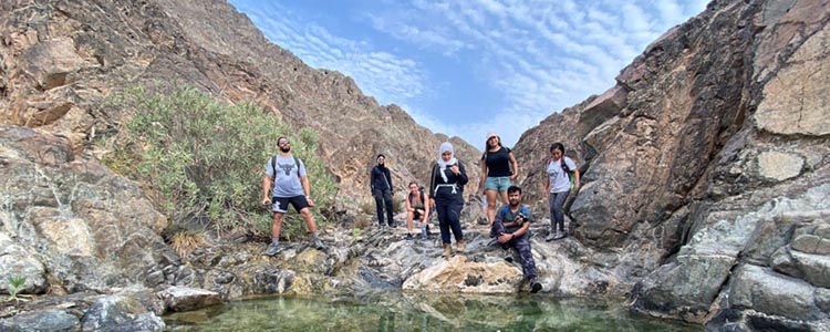 Dahir Sulphur Pools - Tourists Enjoying the Sulphur Blue Pools