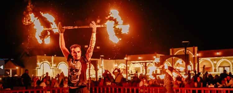 Live Fire Shows in Dubai Desert Safari Adventure