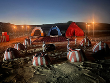 Overnight Desert Safari Camp with Fire Point at Overnight Desert Safari Tour