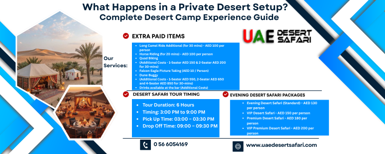 What Happens in a Private Desert Setup? | Complete Desert Camp Experience Guide