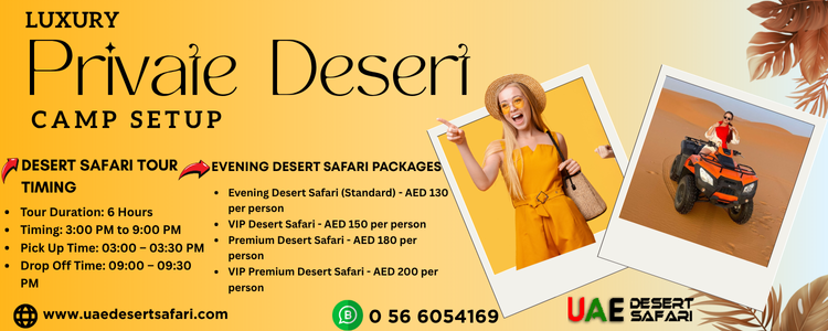 Luxury Private Desert Camp Setup