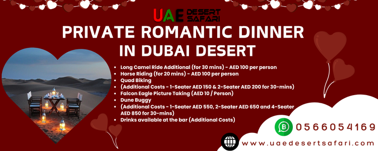 Private Romantic Dinner In Dubai Desert